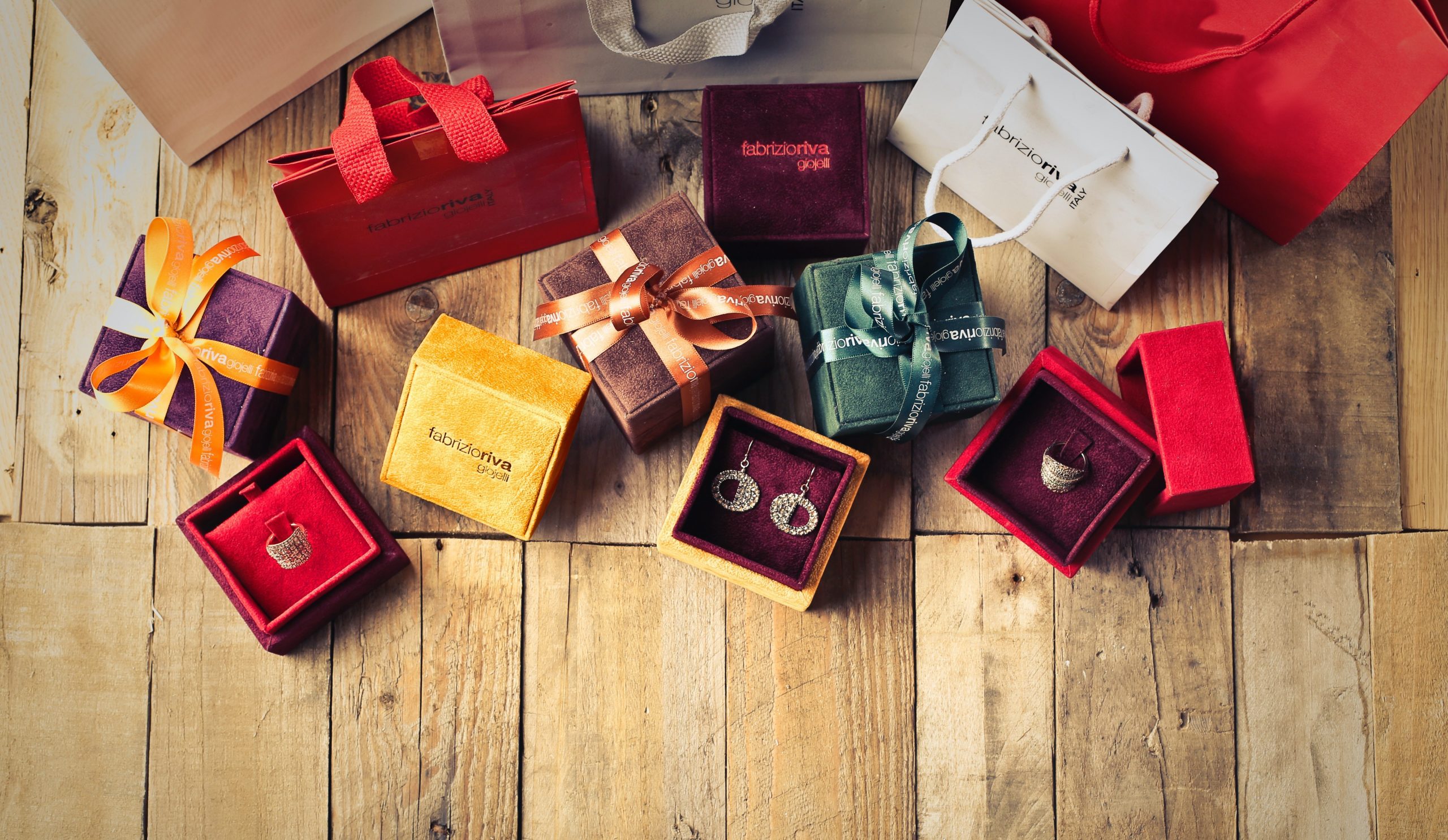 Elegant jewelry gift boxes from Ideal Jewelry & Loan pawn shop in Massachusetts