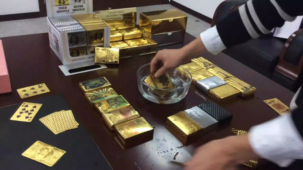 14K gold ring with weight scale at pawn shop