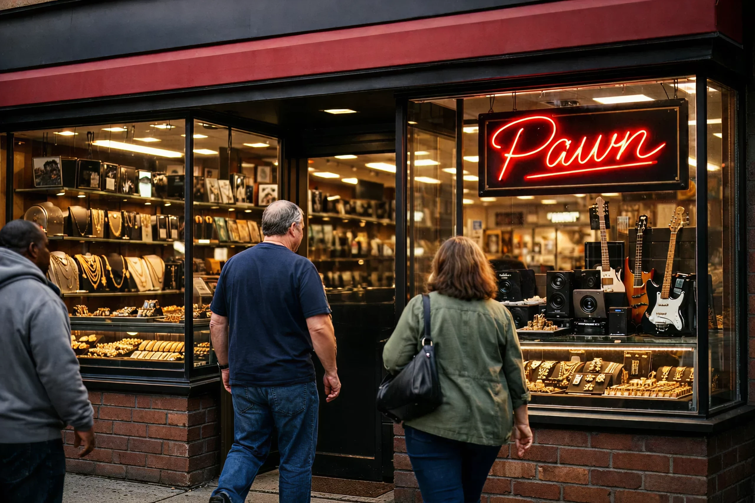 Trusted Brockton pawn shop storefront helping customers buy, sell, and pawn gold jewelry and valuables