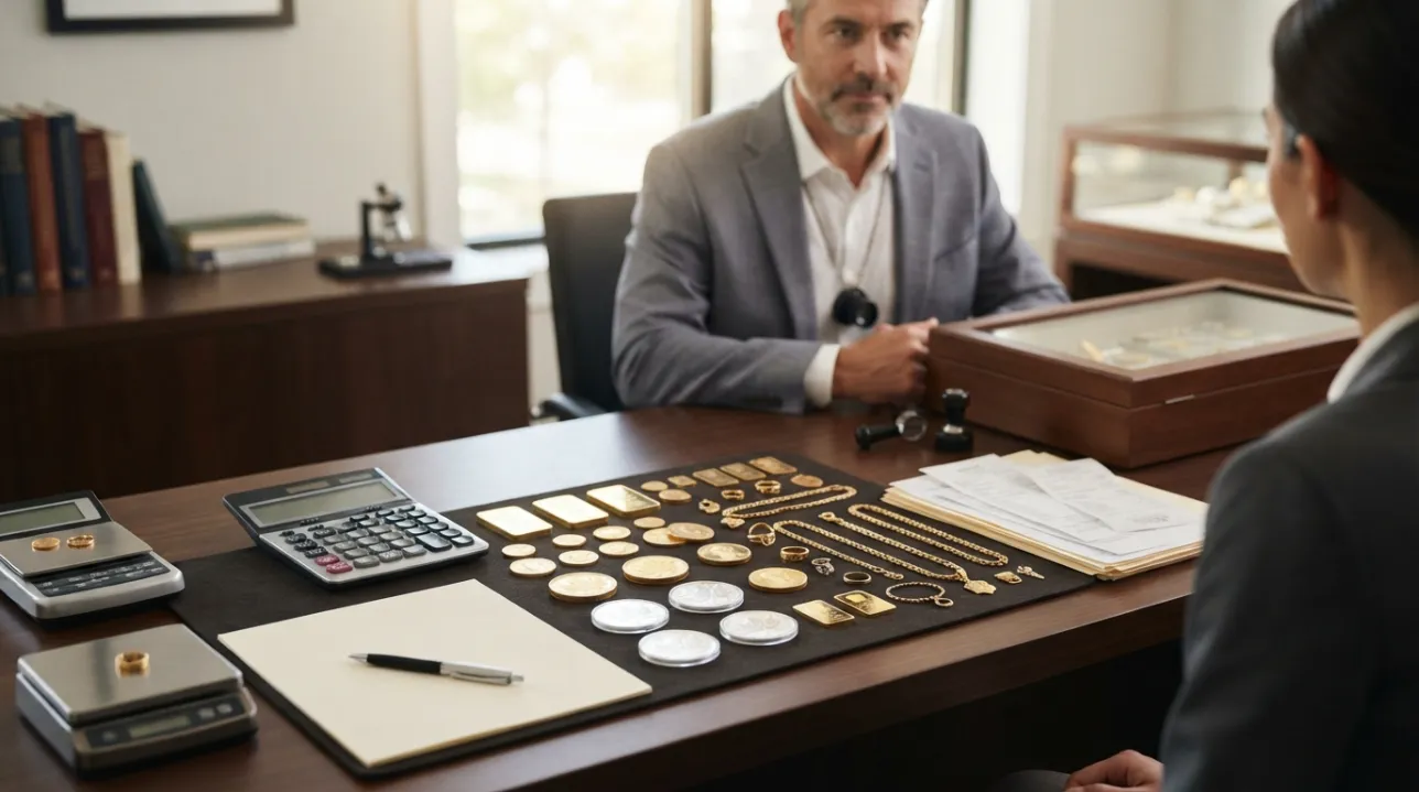 Selling gold and silver with tax and financial considerations
